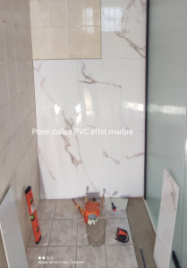 Photo de galerie - Pose dalles pvc