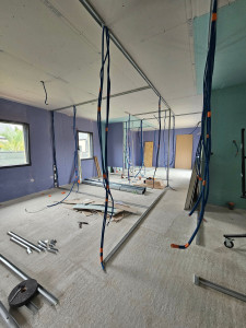 Photo de galerie - Pose de faux plafond en placo + Doublage et les cloisons dans une maison de 150m² 