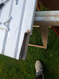 Photo de galerie - Réparation et peinture volet bois