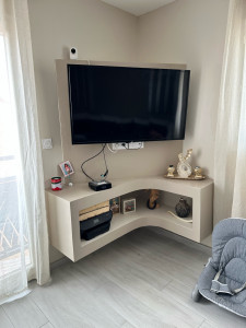 Photo de galerie - Confection d’un meuble tv en placo avec renfort   