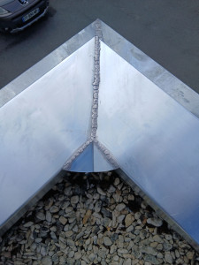 Photo de galerie - Soudure d'une jonction pour un cach mur 