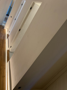 Photo de galerie - Bande led au sol complètement étanche et télécommandée 