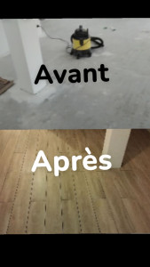 Photo de galerie - Pose de parquet - Revêtement de sol