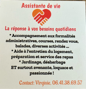 Photo de galerie - Assistante de vie!!