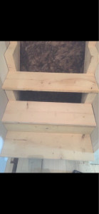 Photo de galerie - Fabrication Escalier, bois sur-mesure