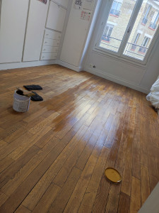 Photo de galerie - Rénovation de parquet 