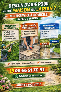 Photo de galerie - BESOIN D’AIDE POUR VOTRE MAISON OU JARDIN 