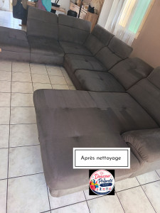 Photo de galerie - Après nettoyage canapé 