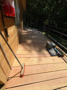 Photo de galerie - Terrasse en MELEZE