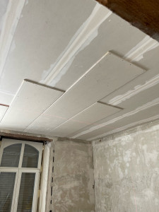 Photo de galerie - Faux plafond, double couche 18mm
