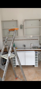 Photo de galerie - Montages cuisine + peinture mur et plafond 