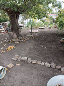 Photo de galerie - Terrain au moment de la création de pelouse .