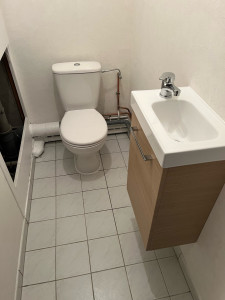 Photo de galerie - Remplacement wc et installation d’un lave main 