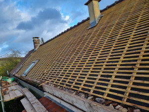 Photo de galerie - Couverture en tuiles plates.