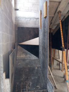 Photo de galerie - Coffrage escalier en béton 
