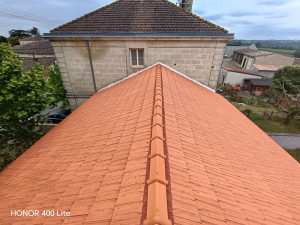 Photo de galerie - Remplacement de couverture complète mise en place de tuiles tuile plate Marseille 
