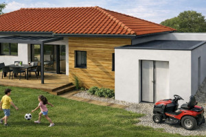 Photo de galerie - Permis de construire - Extension maison d'habitation - Insertion 3D