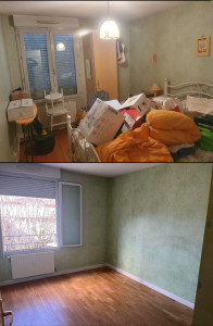 Photo de galerie - Débarrassage d'un appartement suite a une  succetion
mise en decheterie et don aux associations  