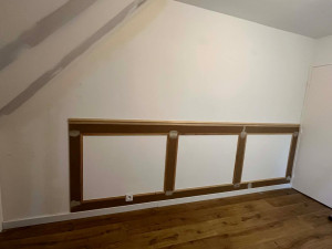 Photo de galerie - Création de moulures sur mur