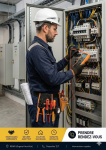 Photo de galerie - Électricien professionnel – Dépannage rapide 7j/7 – Fibre, Alarme, Caméra