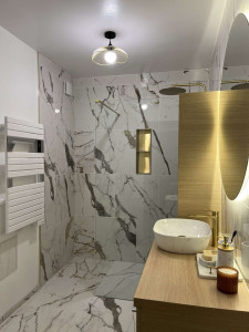 Photo de galerie - Rénovation d’une salle de bain du sol au plafond 