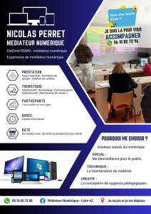 Photo de galerie - Médiation numérique sur ordinateur, smartphone, tablette.

