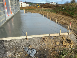 Photo de galerie - Coulage dalle béton 