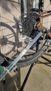 Photo de galerie - Problème de passage de vitesse la patte de dérailleur était tordu, obligé de dégauchire pour remettre la patte droite