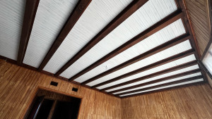 Photo de galerie - Peinture plafond en lambris