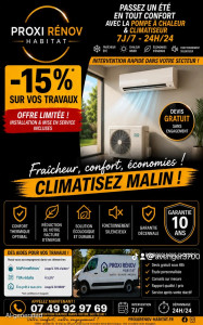 Photo de galerie - Remise exceptionnelle suite à la chaleur pose dans la semaine- 15 % 
