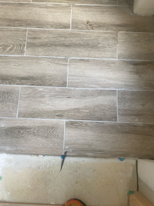 Photo de galerie - Pose de carrelage 