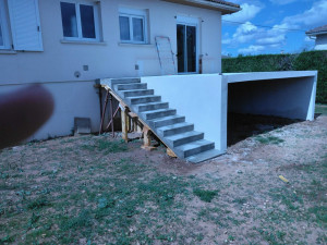 Photo de galerie - Réalisation escalier extérieur 