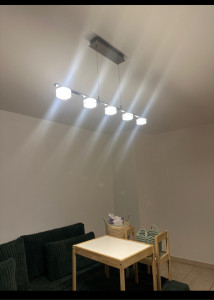 Photo de galerie - Pose d’une suspension dans plafond béton 