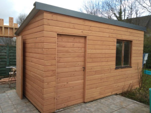 Photo de galerie - Construction d'un abris de jardin.