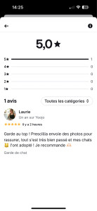 Photo de galerie - Avis  d une autre application Jobber ou je garde des chats ?