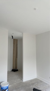 Photo de galerie - Plafond blanc mate mur velours 