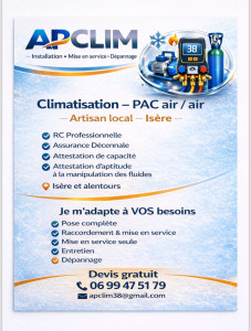 Photo de galerie - Prestations AP Clim