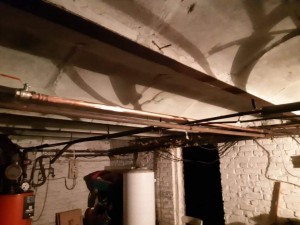 Photo de galerie - Réparation tuyauterie chauffage anciennement acier réparation faite en cuivre 