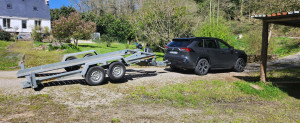 Photo de galerie - Porte voiture double essieux, 1500 kg de charge utile