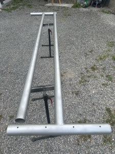 Photo de galerie - Fabrication poteaux à linge inox 