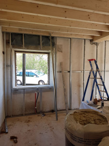 Photo de galerie - Raillage , placo, bande , enduit 