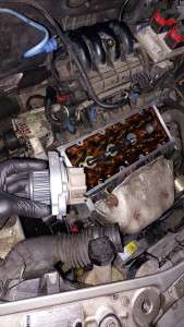 Photo de galerie - Courroie de distribution + pompe à eau + joint couvre culasse FIAT PUNTO2, 1.2 16V.