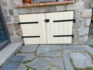 Photo de galerie - Installation volet bois