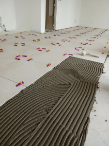 Photo de galerie - Pose de carrelage 60x60