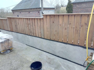 Photo de galerie - Début peinture a béton 