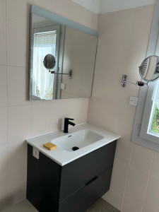 Photo de galerie - Pose nouveau lavabo 
