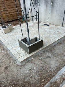 Photo de galerie - Terrasse pavé pierre 