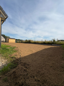 Photo de galerie - Préparation de sol pour engazonnement 