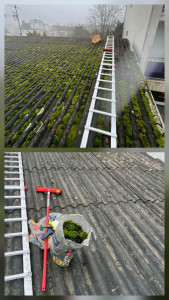 Photo de galerie - Nettoyage toiture fait à bressuire 