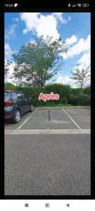 Photo de galerie - Pose d'un arceau de parking 